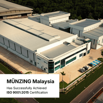 MÜNZING Malaysia certified to ISO 9001:2015