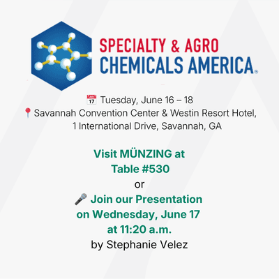 Meet us at Specialty & Agro Chemicals, Table #530